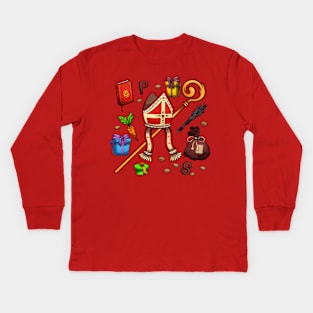 Saint Nicholas Elements Kids Long Sleeve T-Shirt